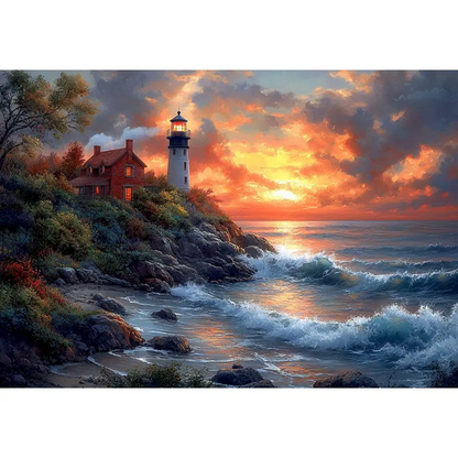 Lighthouse at Sunset