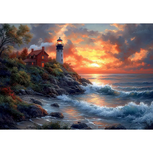 Lighthouse at Sunset