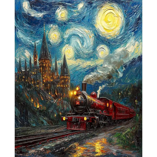 Castle Under the Full Moon